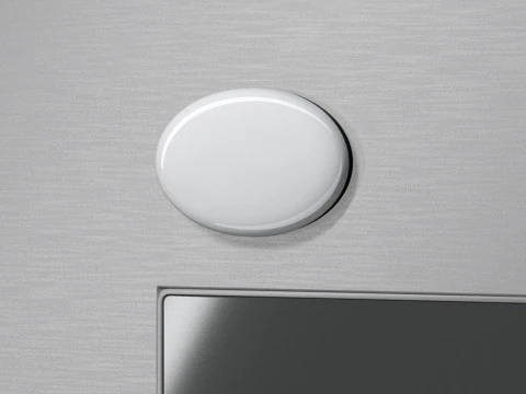 Белый овальный магнит на холодильник - овальный магнитный сувенир на холодильник 3D Модель