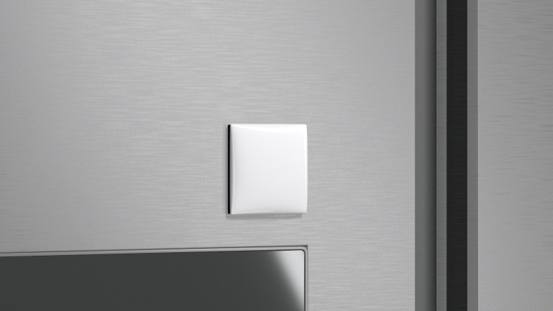 White Square Fridge Magnet - quadrate magnetic souvenir on refrigerator 3D मॉडल .c4d .max .obj .3ds .fbx .stl .blend