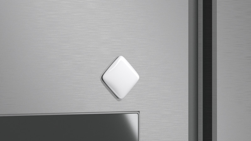 White Rhombus Fridge Magnet - rhomb magnetic souvenir on refrigerator 3D Model .c4d .max .obj .3ds .fbx .stl .blend