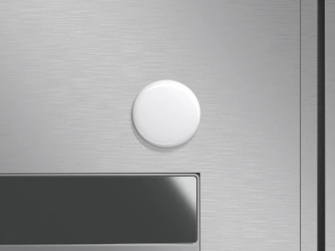 &Iacute;m&atilde; de geladeira redondo branco - lembran&ccedil;a magn&eacute;tica circular na geladeira Modelo 3D