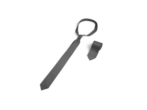 Black Classic Neck Tie - rolled necktie accessory for men costume 3D-Modell