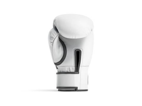 White Leather Boxing Gloves - punch sparring kickboxing equipment 3D Модель