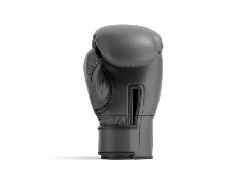 Black Leather Boxing Gloves - punch training kickboxing equipment 3D Модель