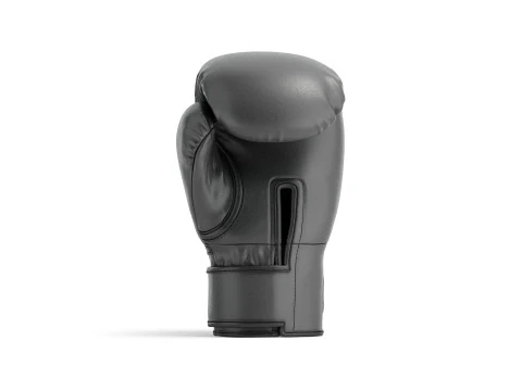 Black Leather Boxing Gloves - punch training kickboxing equipment 3D Model