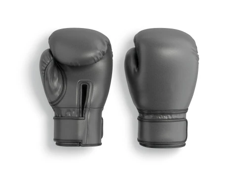 Black Leather Boxing Gloves - punch training kickboxing equipment 3D Model