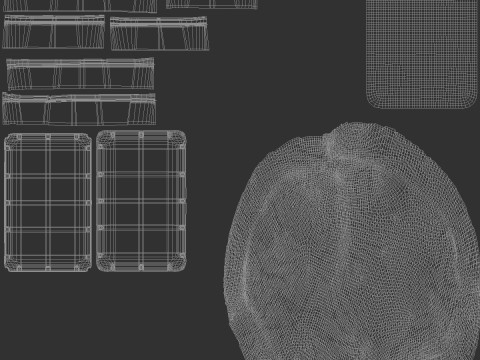Transparent Plastic Beef Pack - raw meat steak wrapped tray 3D Model