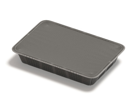 Transparent Plastic Beef Pack - raw meat steak wrapped tray 3D Model