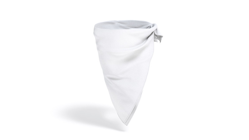 White Face Wrap Bandana - protection neck fabric kerchief Modelo 3D .c4d .max .obj .3ds .fbx .stl .blend