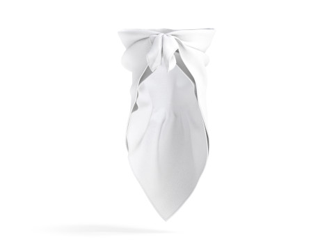 White Face Wrap Bandana - protection neck fabric kerchief Modelo 3D