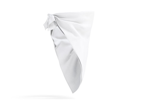 White Face Wrap Bandana - protection neck fabric kerchief Modelo 3D