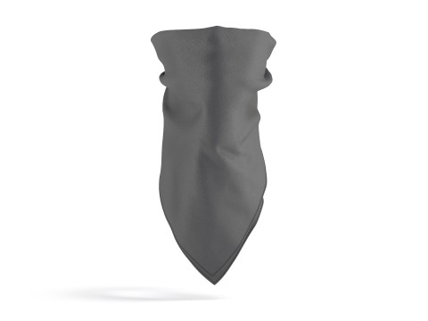 Black Face Protection Bandana - cotton mask scarf 3D 모델