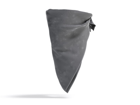 Black Face Protection Bandana - cotton mask scarf 3D 모델