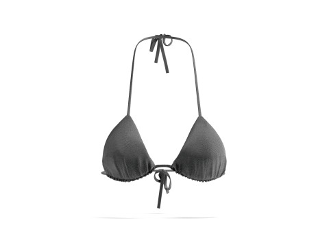 Czarne letnie bikini damskie - kobiecy strój plażowy typu tankini Model 3D