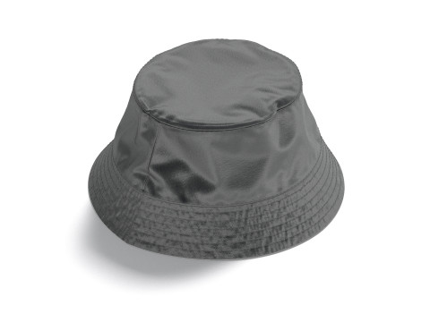 Black Nylon Bucket Hat - polyester headwear sunhat 3D 모델