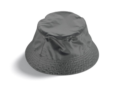 Black Nylon Bucket Hat - polyester headwear sunhat 3D Model