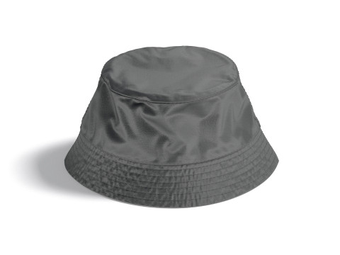 Black Nylon Bucket Hat - polyester headwear sunhat 3D Model