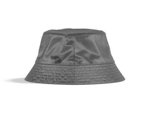 Black Nylon Bucket Hat - polyester headwear sunhat 3D Model