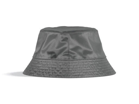 Black Nylon Bucket Hat - polyester headwear sunhat 3D Model