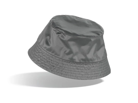 Black Nylon Bucket Hat - polyester headwear sunhat 3D Model