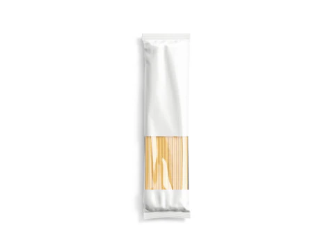 White Spaghetti Pasta Pack - classic italian fettuccine package 3D Model