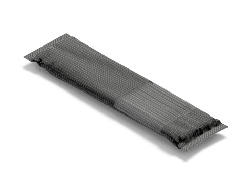 Black Spaghetti Pasta Pack - transparent vermicelli tube 3D Модель