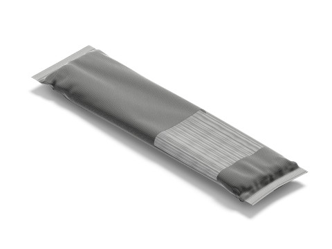 Black Spaghetti Pasta Pack - transparent vermicelli tube 3D Модель