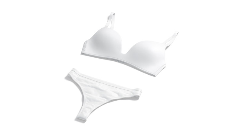 Womens Lingerie White Set - underwear bra with tankini string panties 3D Модель .c4d .max .obj .3ds .fbx .stl .blend