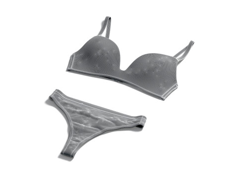Womens Lingerie White Set - underwear bra with tankini string panties 3D Модель