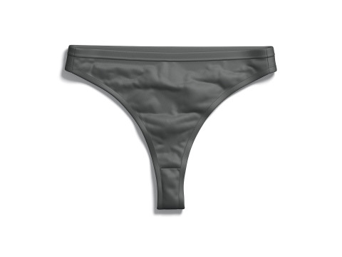 Womens Lingerie Black Set - female bikini thong underpants with brassiere Model 3D