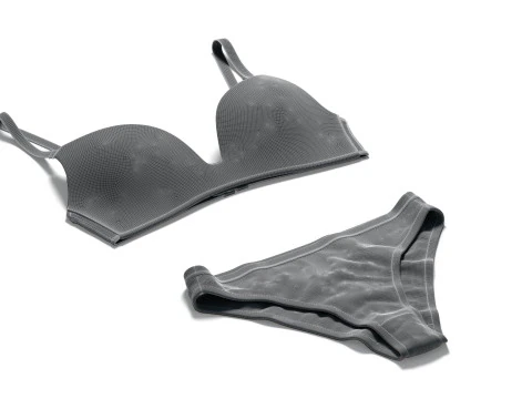 Womens Classic Lingerie White Set - bra with brief panties 3D Model