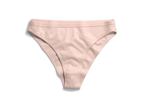 Womens Classic Lingerie Beige Set - pink bikini with bra 3D Модель