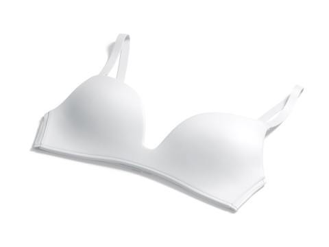 Womens White Wireless Bra - underclothing lingerie for breast 3D 모델