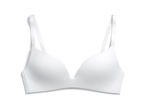 Womens White Wireless Bra - underclothing lingerie for breast 3D Model
