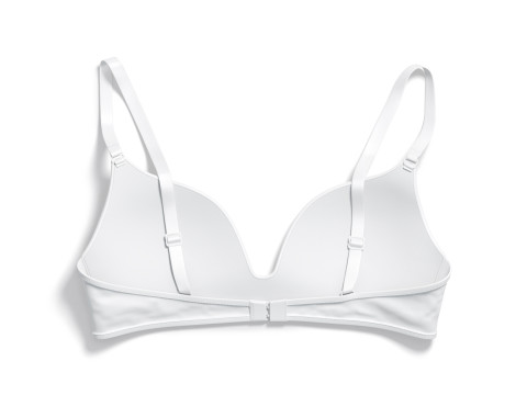 Womens White Wireless Bra - underclothing lingerie for breast 3D Model