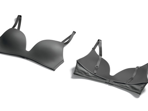 Womens Black Brassiere - female spandex lace brasserie 3D Model