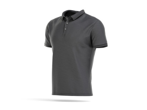 Black Mens Polo-Shirt - sport male jersey tshirt 3D Model