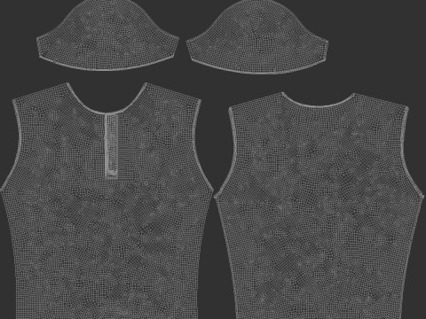 Black Mens Polo-Shirt - sport male jersey tshirt 3D Model