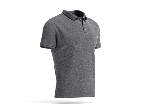 Black Mens Polo-Shirt - sport male jersey tshirt 3D Model