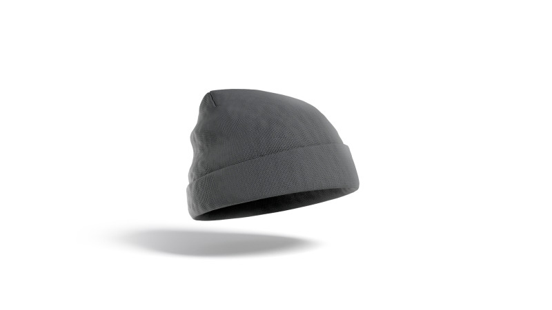 Black Winter Beanie Hat - knitted headwear 3Dモデル .c4d .max .obj .3ds .fbx .stl .blend 
