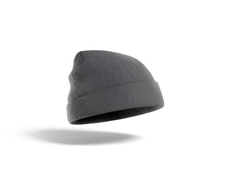 Topi Beanie Musim Dingin Hitam - hiasan kepala rajutan Model 3D