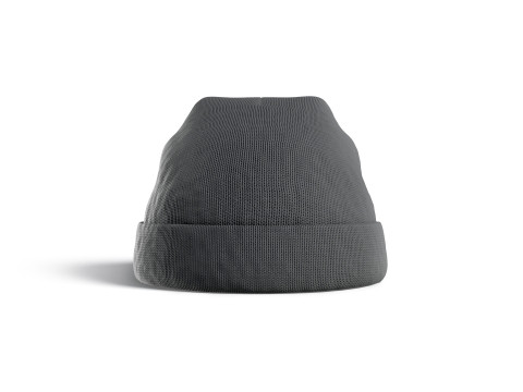 Black Winter Beanie Hat - knitted headwear 3Dモデル