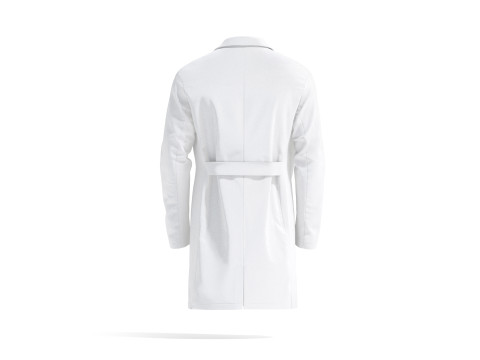 White Medical Lab Coat - doctors hospital overcoat clothing Modèle 3D