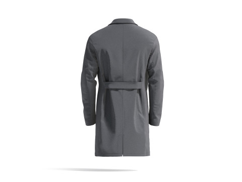 Black Doctors Lab Coat - medical scrub top Modèle 3D