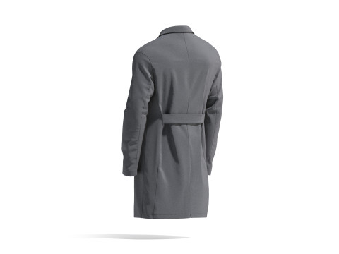 Black Doctors Lab Coat - medical scrub top Modèle 3D