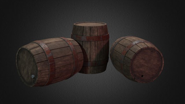 barrel Modelo 3D .c4d .max .obj .3ds .fbx .stl .blend 