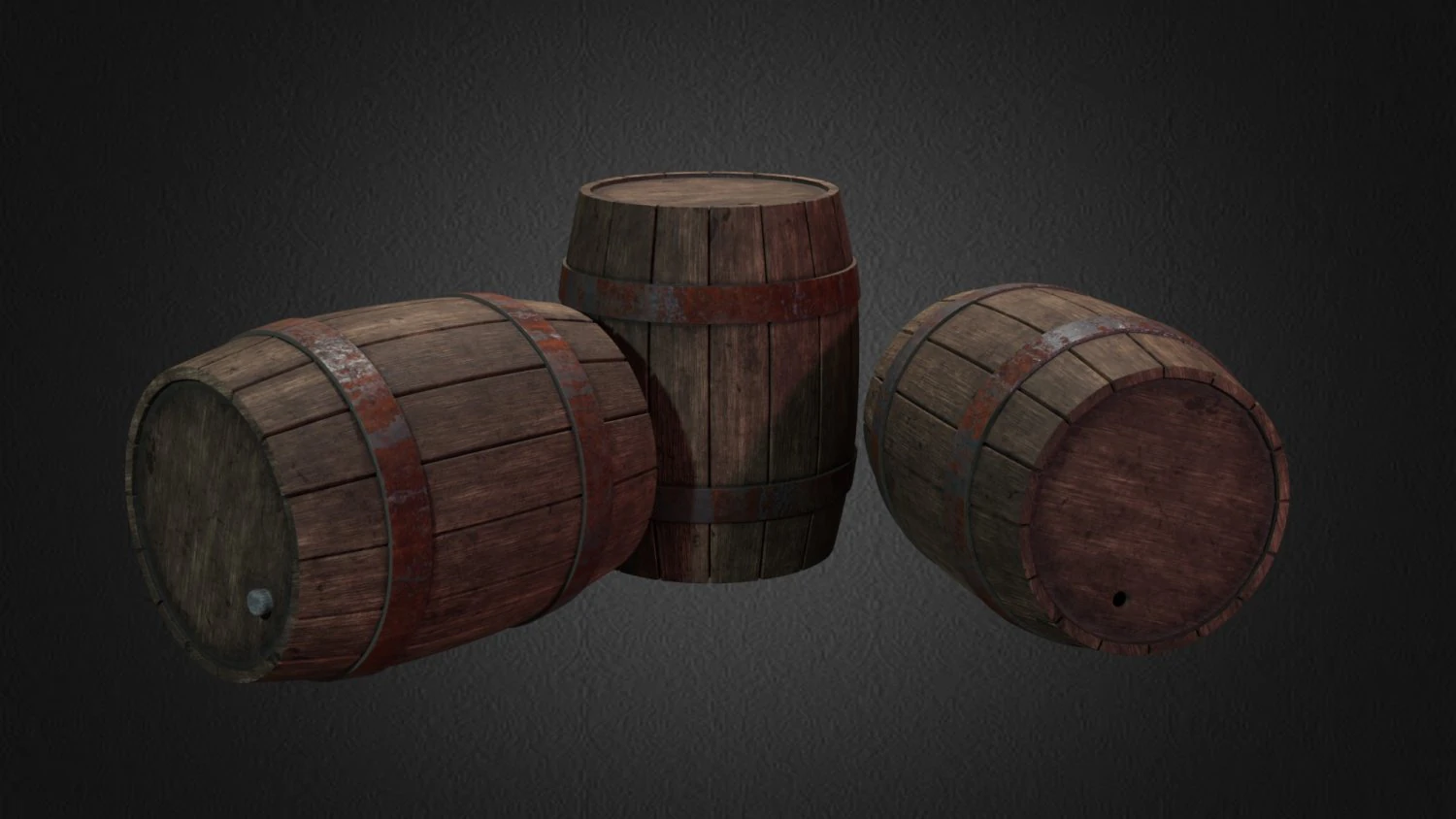 barrel 3D Model .c4d .max .obj .3ds .fbx .stl .blend 