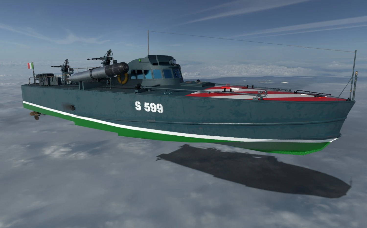 Torpedo boat -mas 3D Model .c4d .max .obj .3ds .fbx .stl .blend 