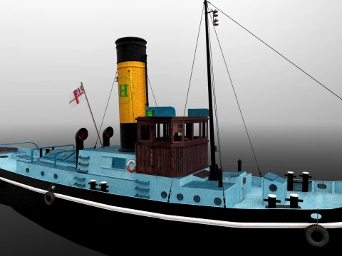 Tugboat 3D Model