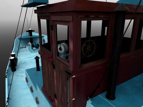Tugboat 3D Model