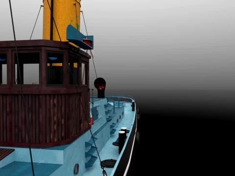 Tugboat 3D Model